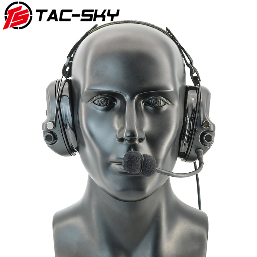 TS TAC-SKY Hearing Protection Rear headband Tactical Headset TAC-L for airsoft + PTT