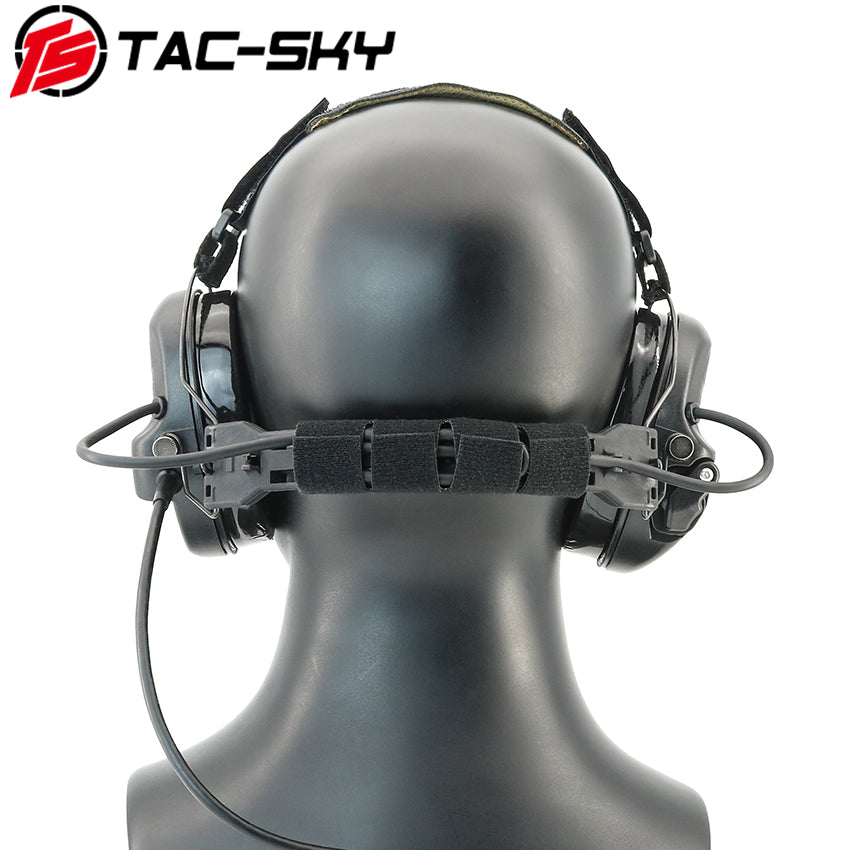 TS TAC-SKY Hearing Protection Rear headband Tactical Headset TAC-L for airsoft + PTT