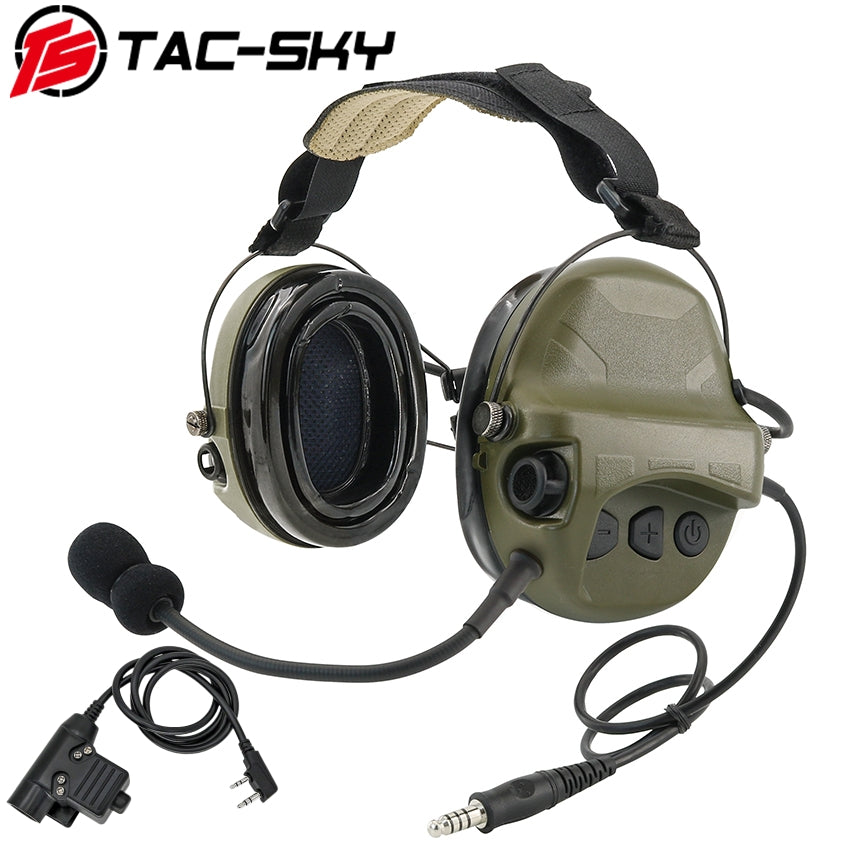 TS TAC-SKY Hearing Protection Rear headband Tactical Headset TAC-L for airsoft + PTT