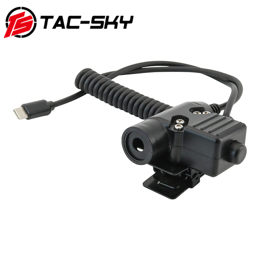 TS TAC-SKY Tactical U94 PTT 7.00mm Plug compatible with Typ-C cellphone plug