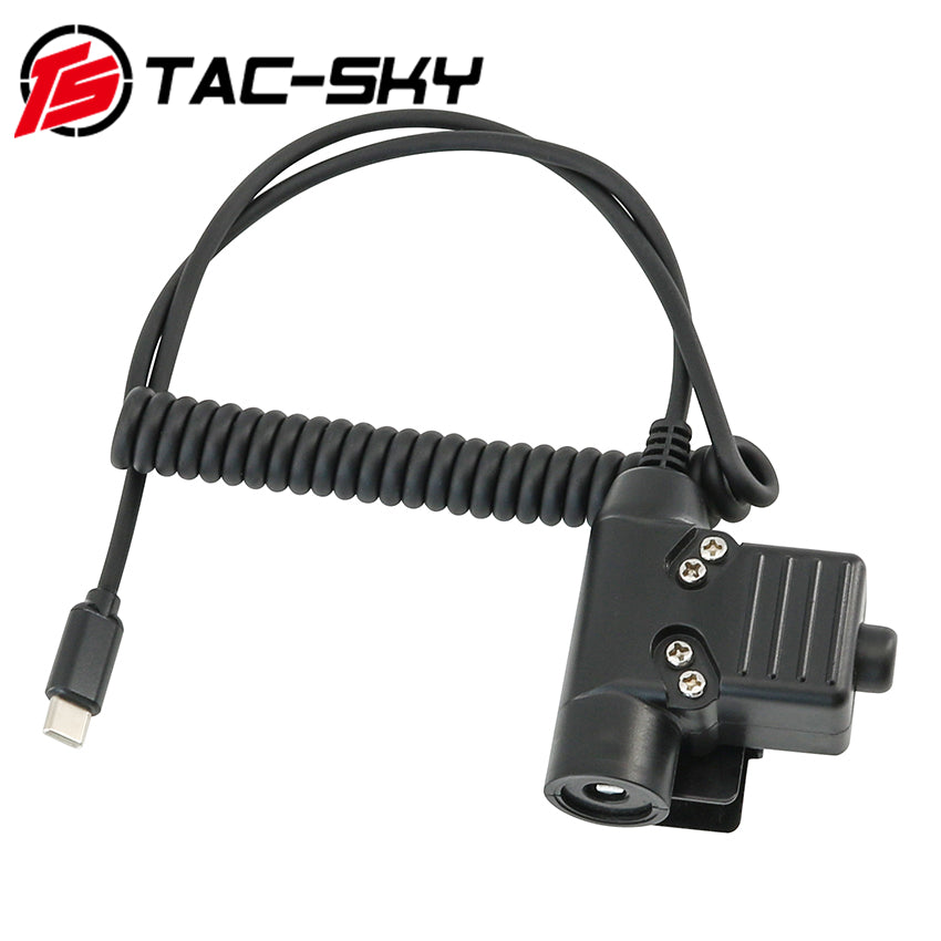 TS TAC-SKY Tactical U94 PTT 7.00mm Plug compatible with Typ-C cellphone plug