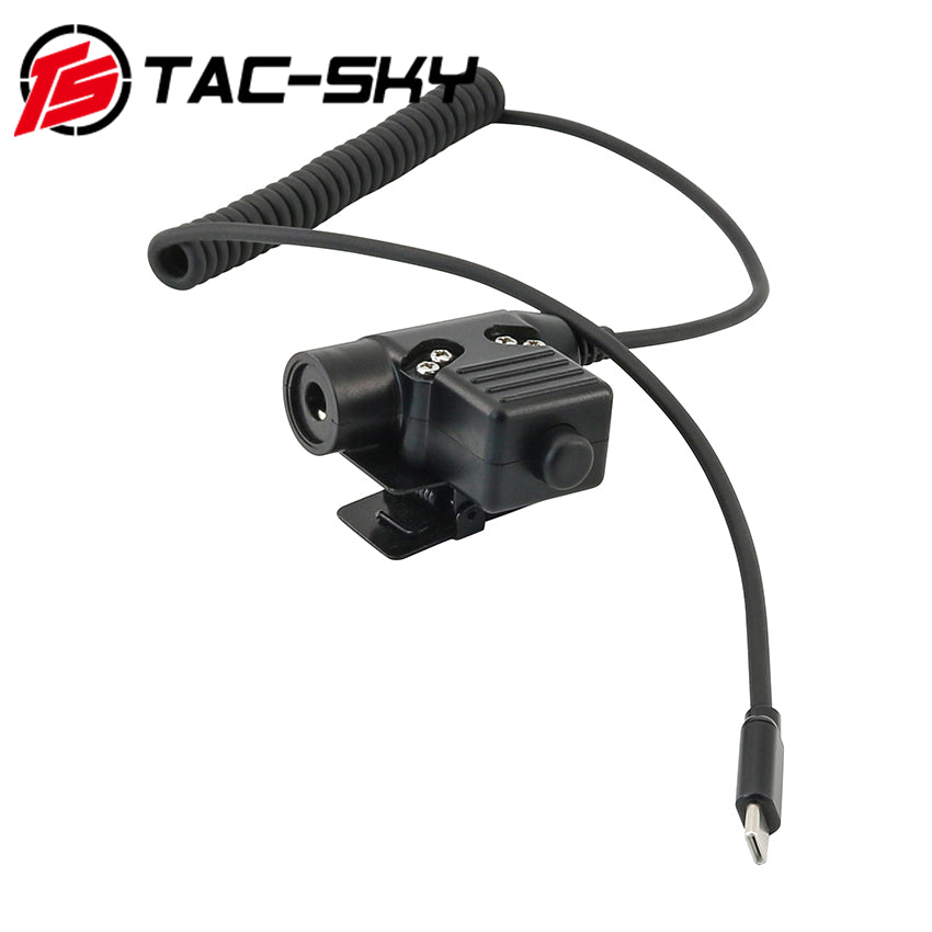 TS TAC-SKY Tactical U94 PTT 7.00mm Plug compatible with Typ-C cellphone plug