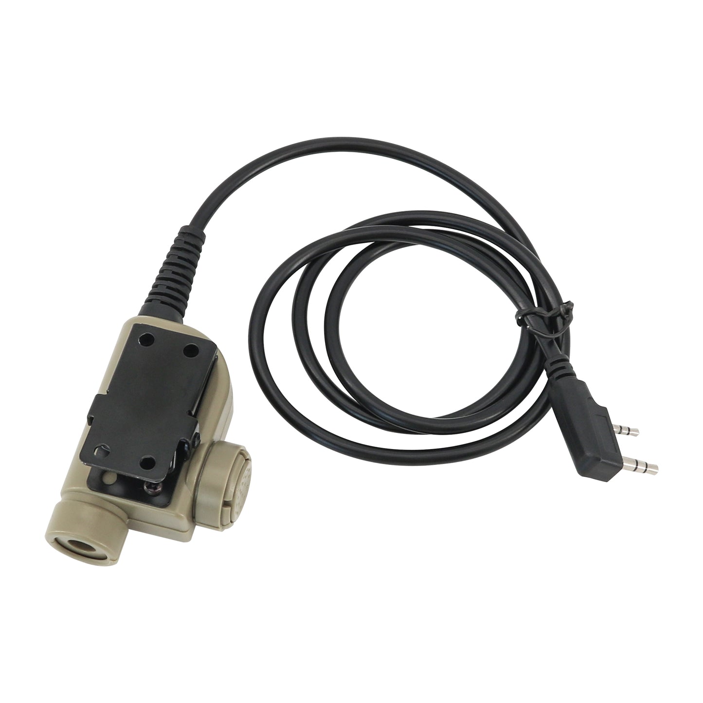 TAC-SKY U94 PTT kenwood 2pin,Push to Talk for Baofen UV5R etc. for Airsoft Tactical Headset