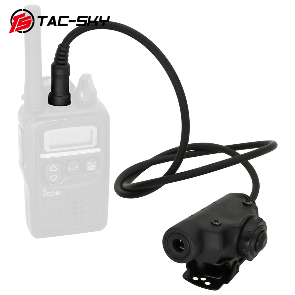 TS TAC-SKY Tactical PTT Adapter Compatible with Yaesu VX-6R/VX-7R 1 Pin Plug Intercom