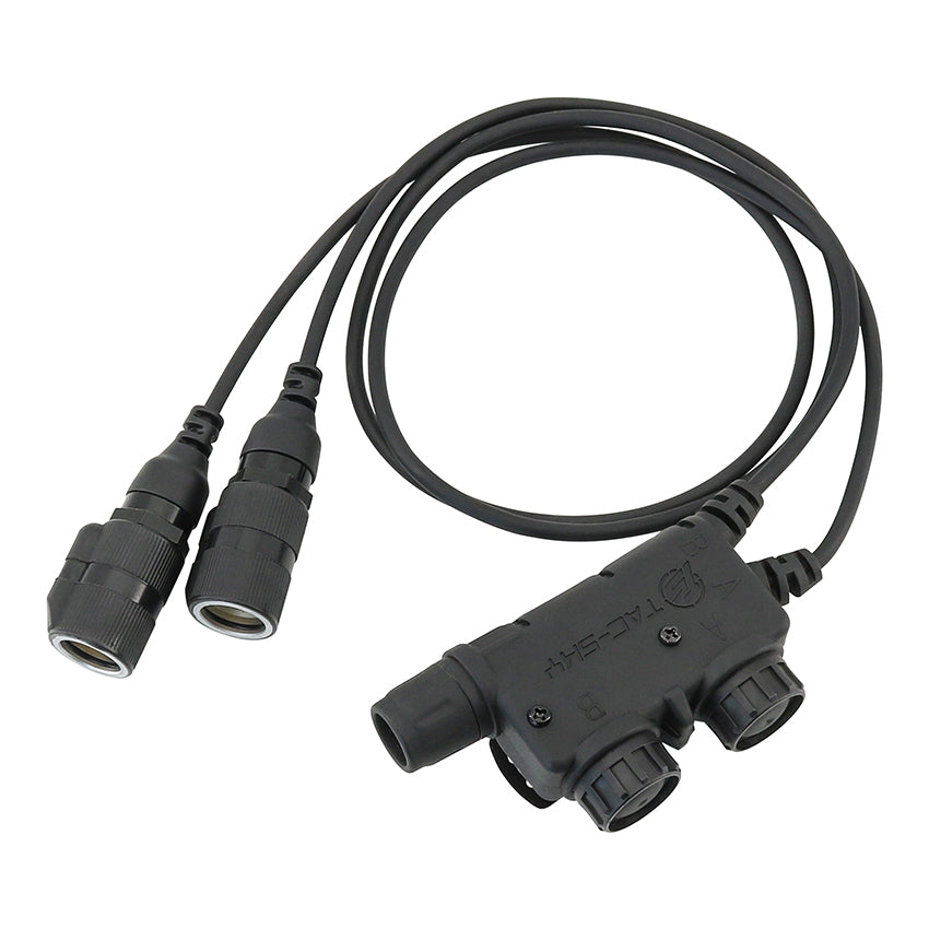 TS TAC-SKY V2 PTT 6pin Dual Comm Compatible with COMTA Tactical Headphones for AN/PRC 152/148 Radio