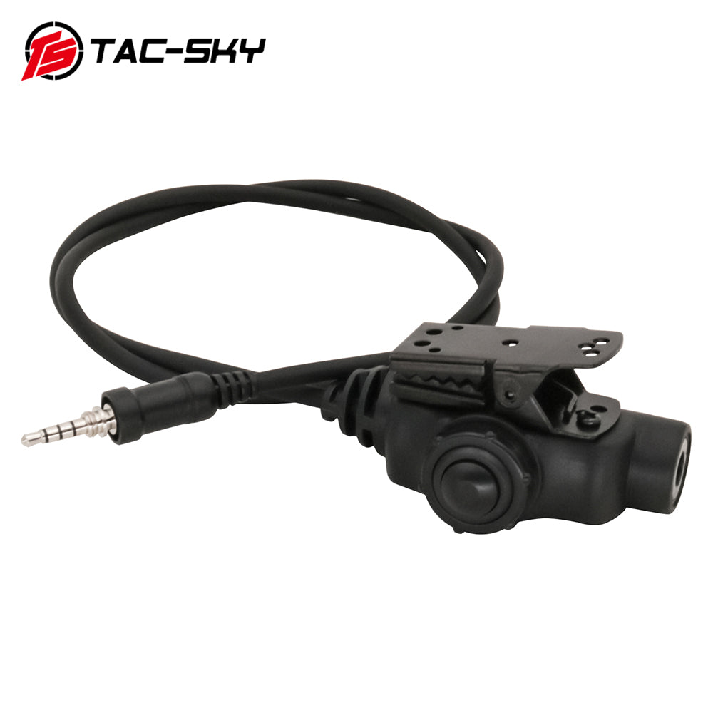 TS TAC-SKY Tactical PTT Adapter Compatible with Yaesu VX-6R/VX-7R 1 Pin Plug Intercom