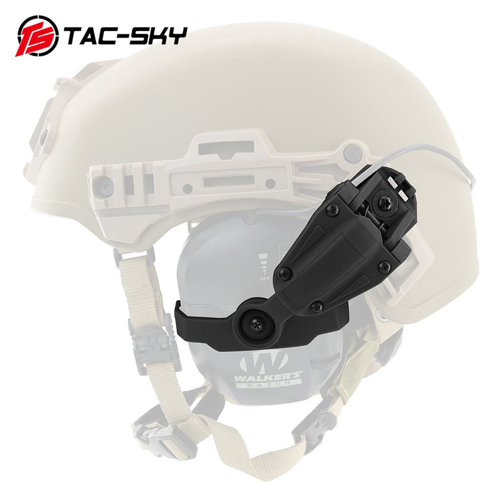 TS TAC-SKY Wendy 2.0/3.0 Rail Helmet Mounting Compatible with Walker's Razor Tactical Headset