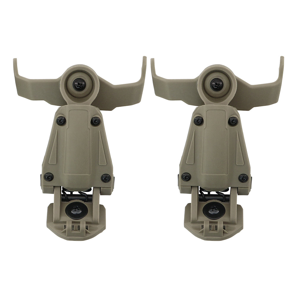 TAC-SKY Tactical Helmet rail Adapter for Team Wendy helmet and Howard Impact Sport Electronic Earmuff Airsoft(1pair)