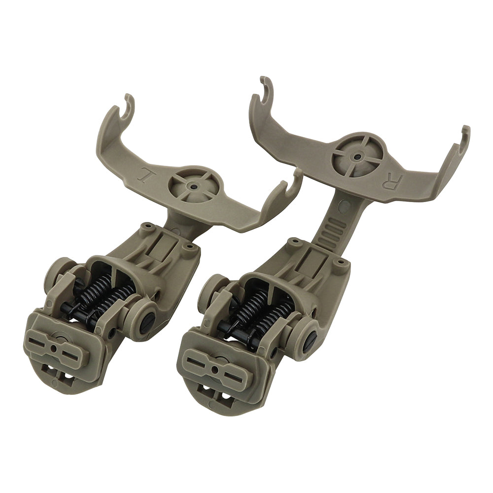 TAC-SKY Tactical Helmet rail Adapter for Team Wendy helmet and Howard Impact Sport Electronic Earmuff Airsoft(1pair)