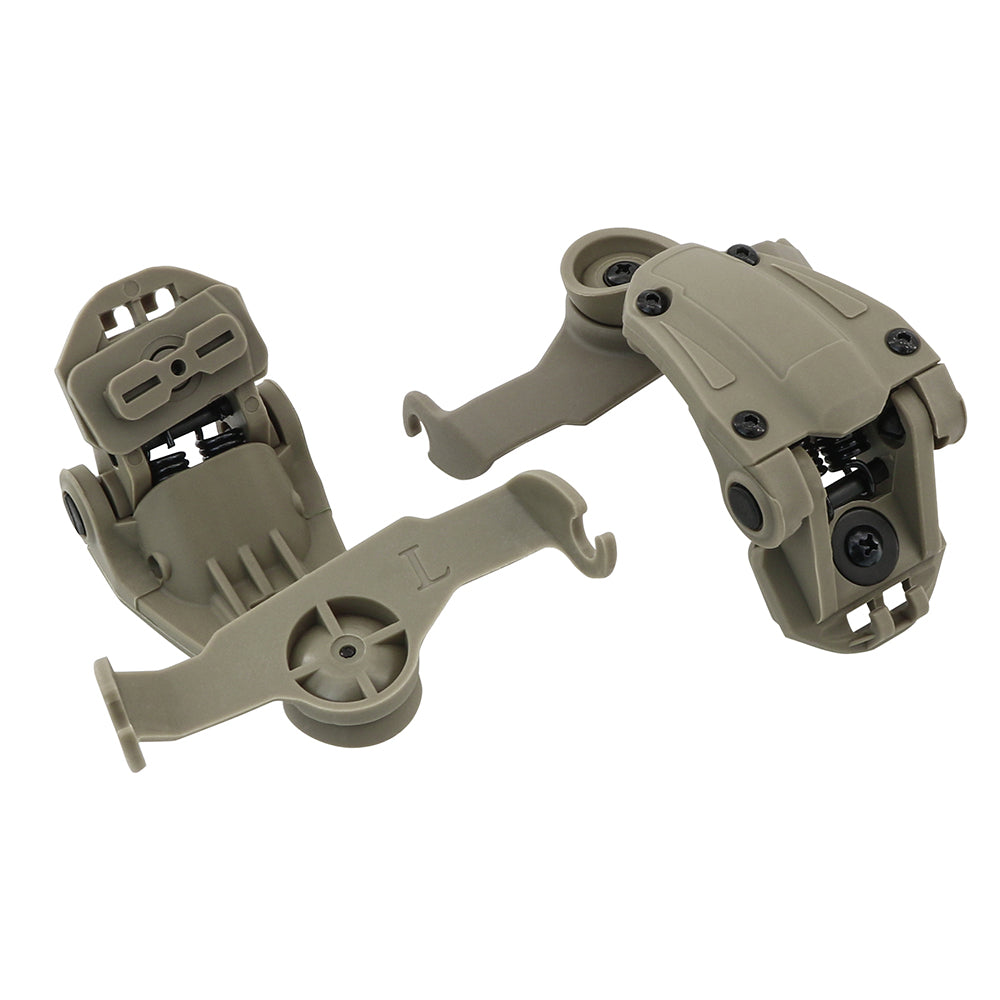 TAC-SKY Tactical Helmet rail Adapter for Team Wendy helmet and Howard Impact Sport Electronic Earmuff Airsoft(1pair)