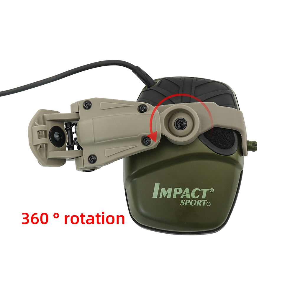 TAC-SKY Tactical Helmet rail Adapter for Team Wendy helmet and Howard Impact Sport Electronic Earmuff Airsoft(1pair)