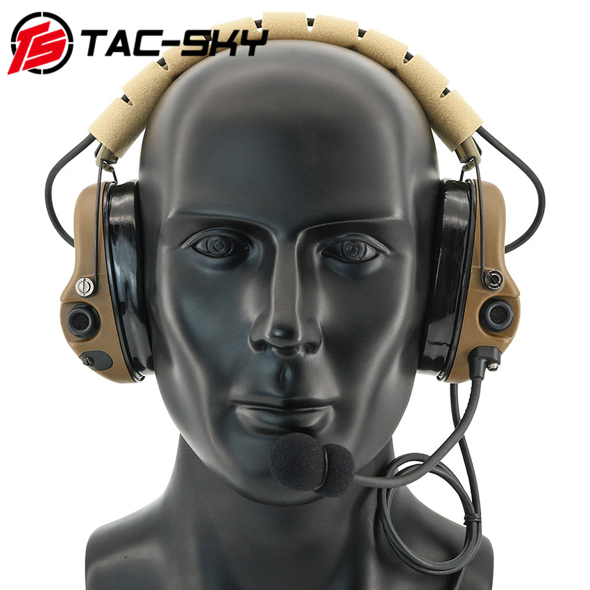 TS TAC-SKY Hearing Protection Noise Cancelling Military Version Tactical Headset M301 + V2 PTT