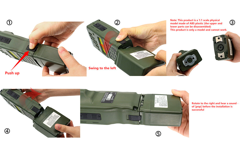TAC-SKY Military Dummy Radio Case PRC-152 for Airsoft No Function Model 1:1 Green