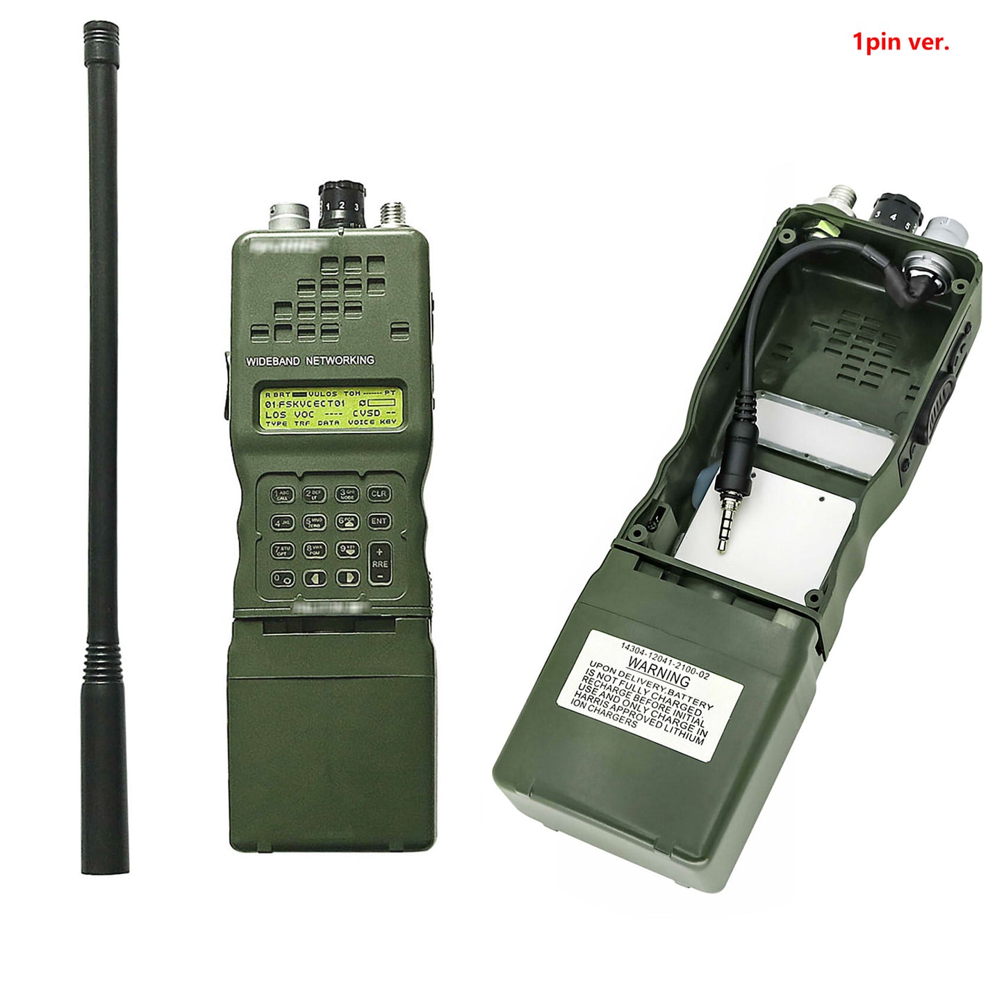 TAC-SKY Military Dummy Radio Case PRC-152 for Airsoft No Function Model 1:1 Green