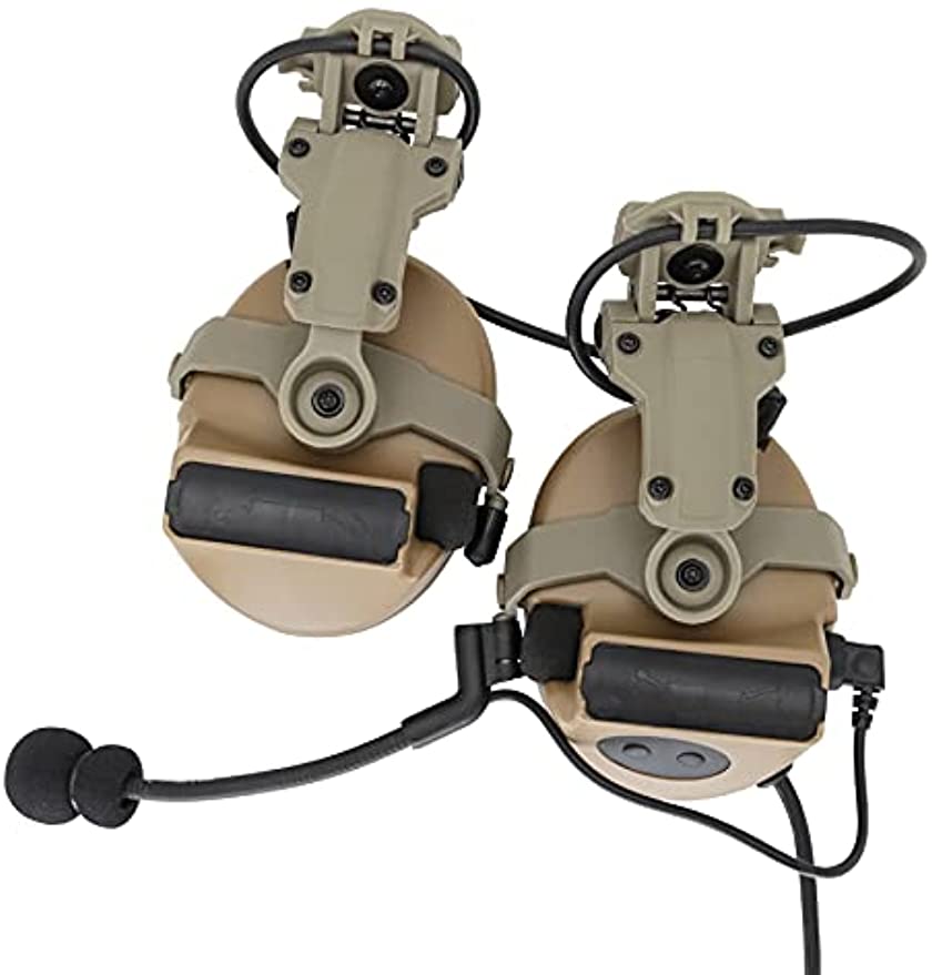 TAC-SKY Tactical Helmet rail Adapter for COMTAC II III Tactical Headset Airsoft(1pair)