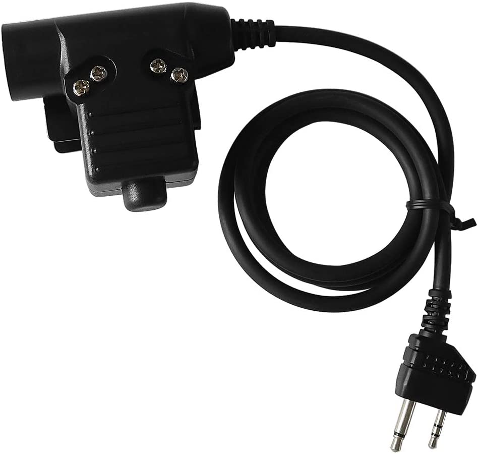 TAC-SKY Outdoor Airsoft Sports Hunting Tactical Headset Military Adapter PTT U94 PTT for Midland Plug