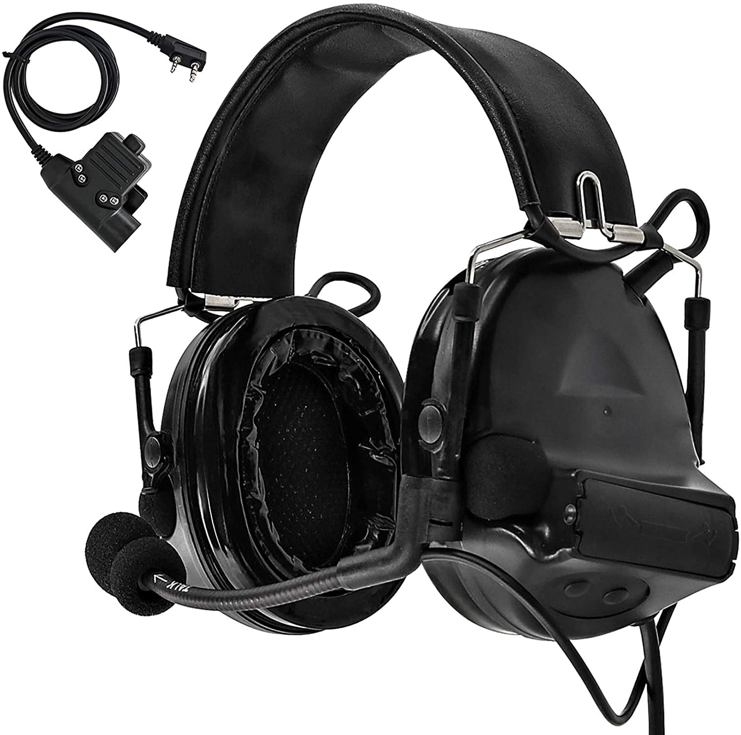 TAC-SKY C2 Tactical Headset Sound Amplification with Microphone for Airsoft Sports