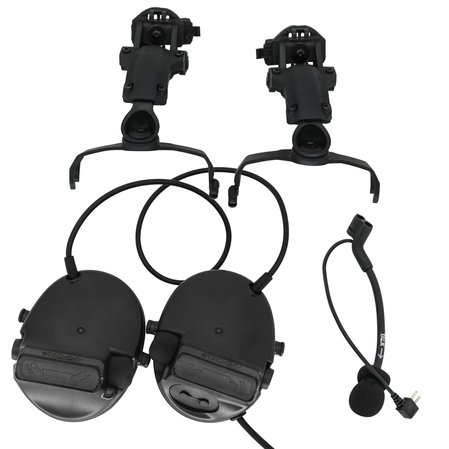 TAC-SKY C3 Tactical Headset Helmet Rail Adapter Version Noise Cancelling Headphones With U94 PTT Airsoft Hunting