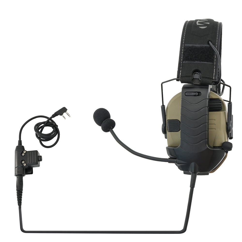 TAC-SKY Microphone communication accessories + PTT,Upgrade Accessories for Walker Razor Series Shooting Hearing Protection Earmuffs