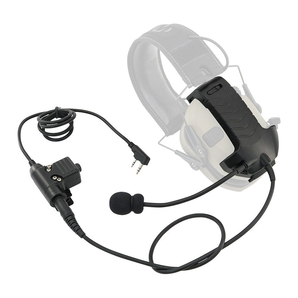 TAC-SKY Microphone communication accessories + PTT,Upgrade Accessories for Walker Razor Series Shooting Hearing Protection Earmuffs