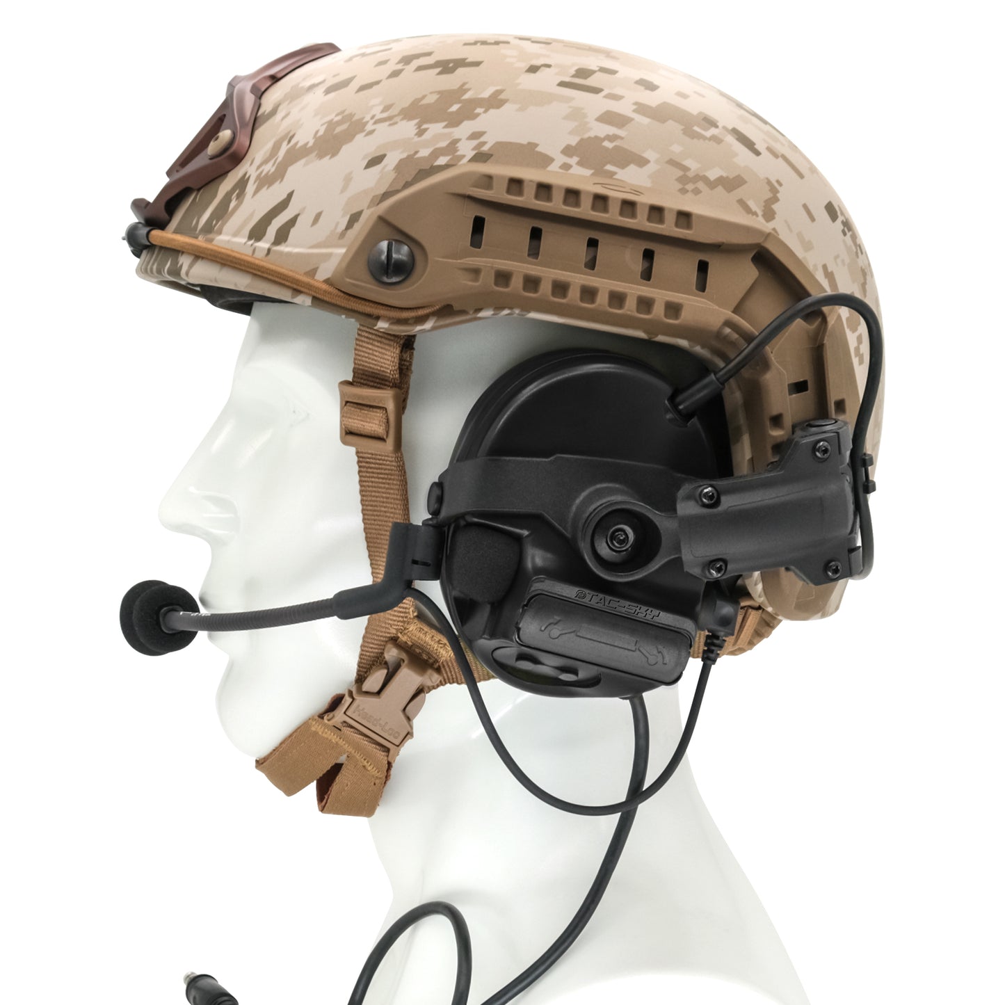 TAC-SKY C3 Tactical Headset Helmet Rail Adapter Version Noise Cancelling Headphones With U94 PTT Airsoft Hunting