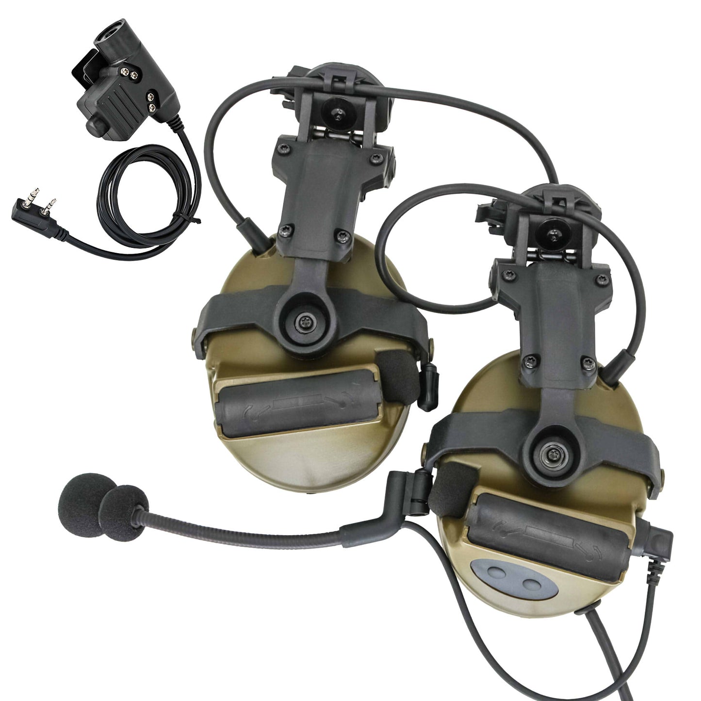 TAC-SKY C2 Electronic Noise Canceling Headphones, Airsoft Hunting Hearing Protection Sound Amplifier