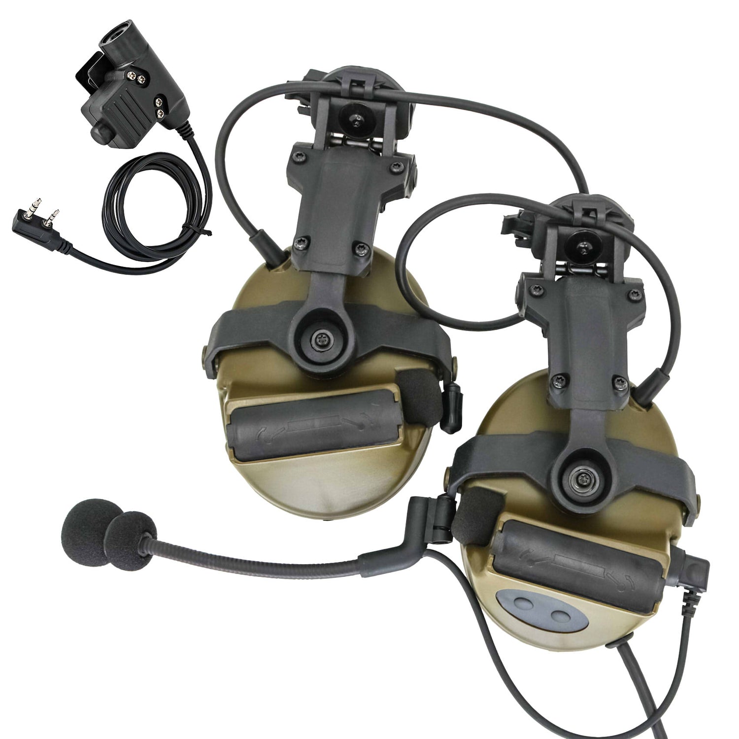 TAC-SKY C2 Electronic Noise Canceling Headphones, Airsoft Hunting Hearing Protection Sound Amplifier