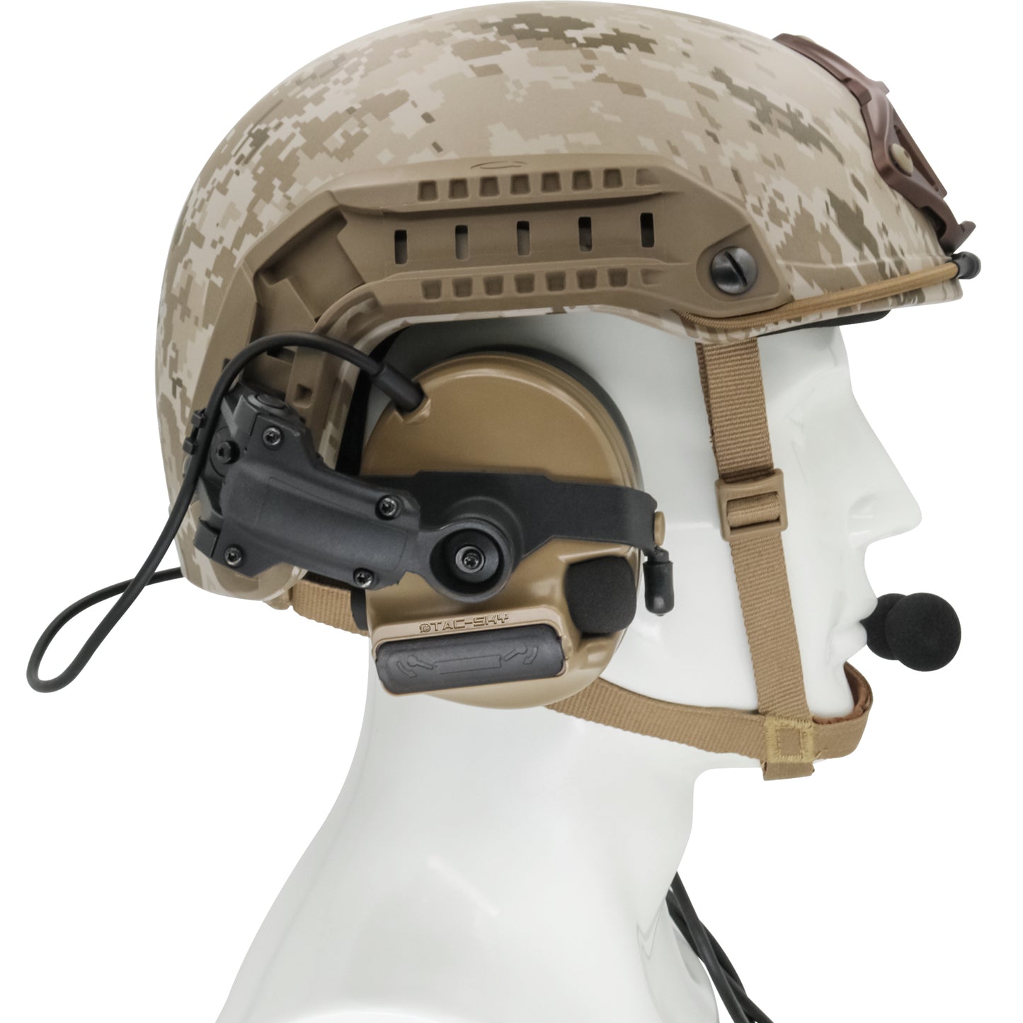TAC-SKY C3 Tactical Headset Helmet Rail Adapter Version Noise Cancelling Headphones With U94 PTT Airsoft Hunting