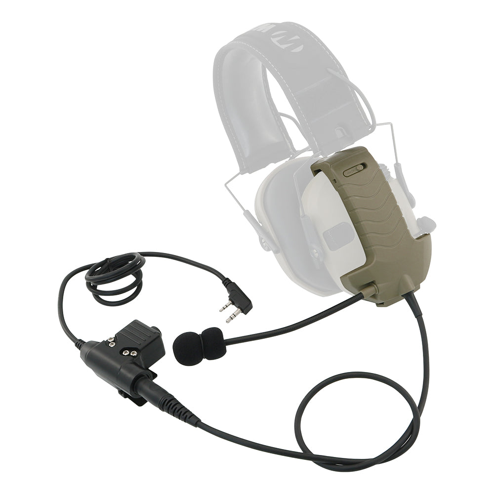 TAC-SKY Microphone communication accessories + PTT,Upgrade Accessories for Walker Razor Series Shooting Hearing Protection Earmuffs