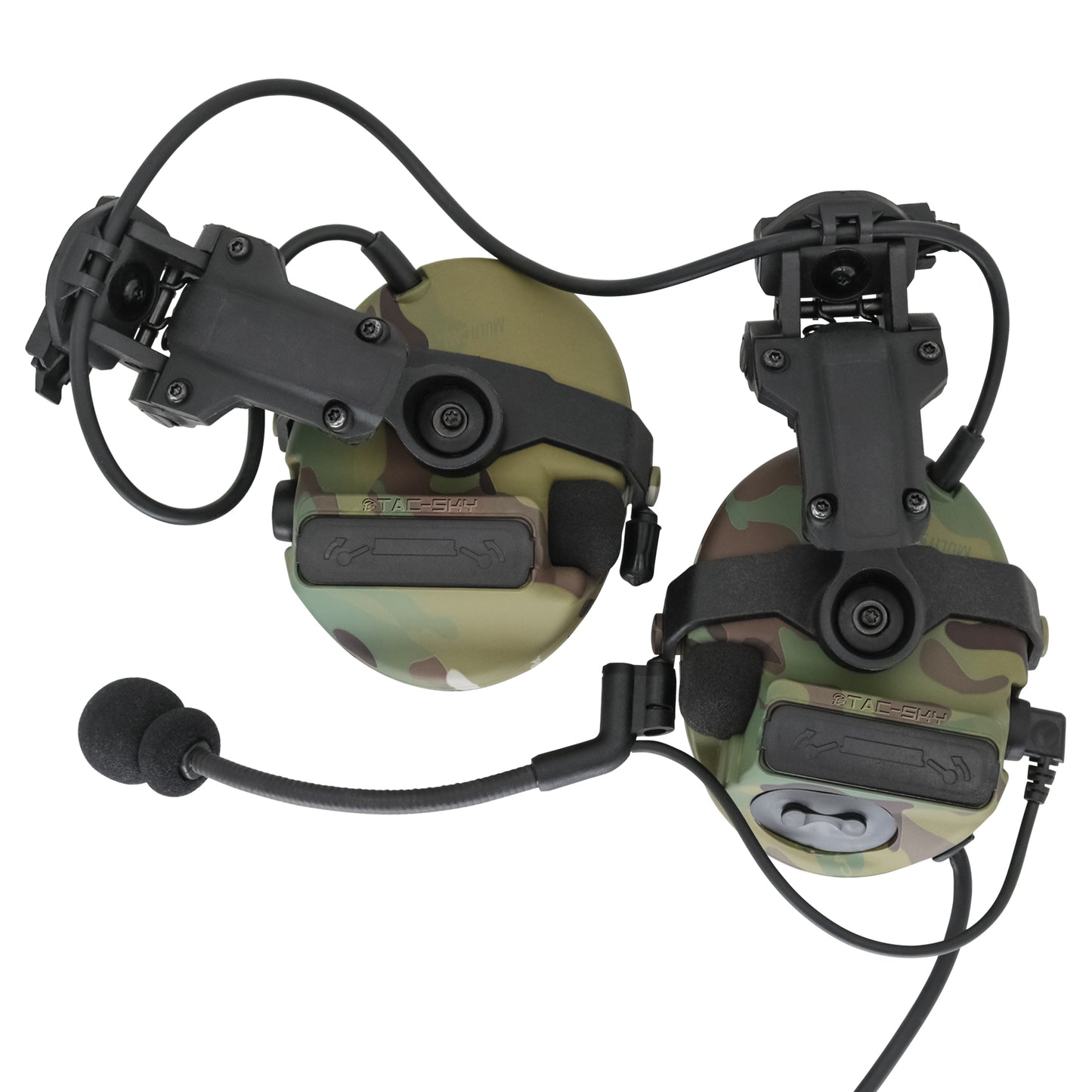 TAC-SKY C3 Tactical Headset Helmet Rail Adapter Version Noise Cancelling Headphones With U94 PTT Airsoft Hunting