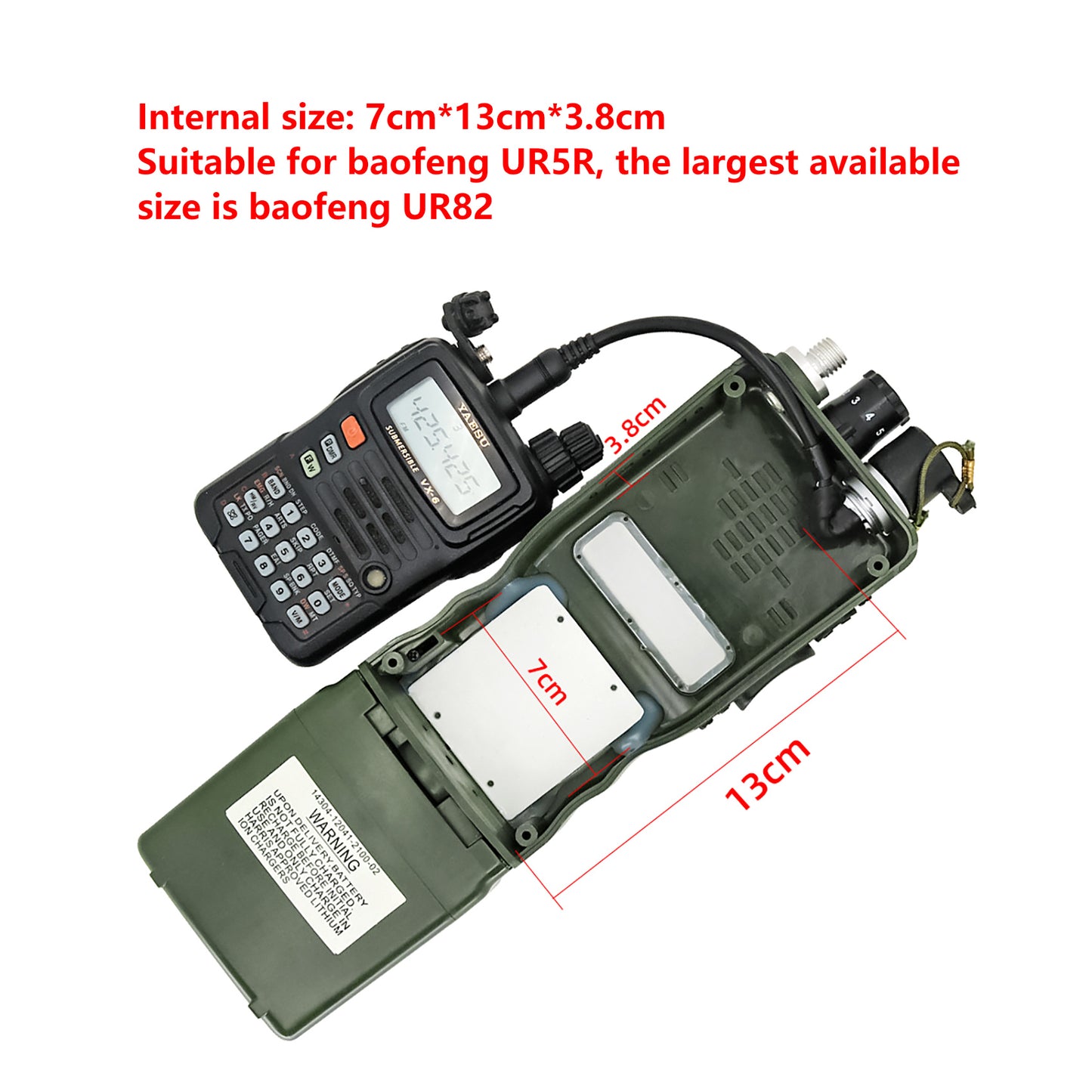 TAC-SKY Military Dummy Radio Case PRC-152 for Airsoft No Function Model 1:1 Green