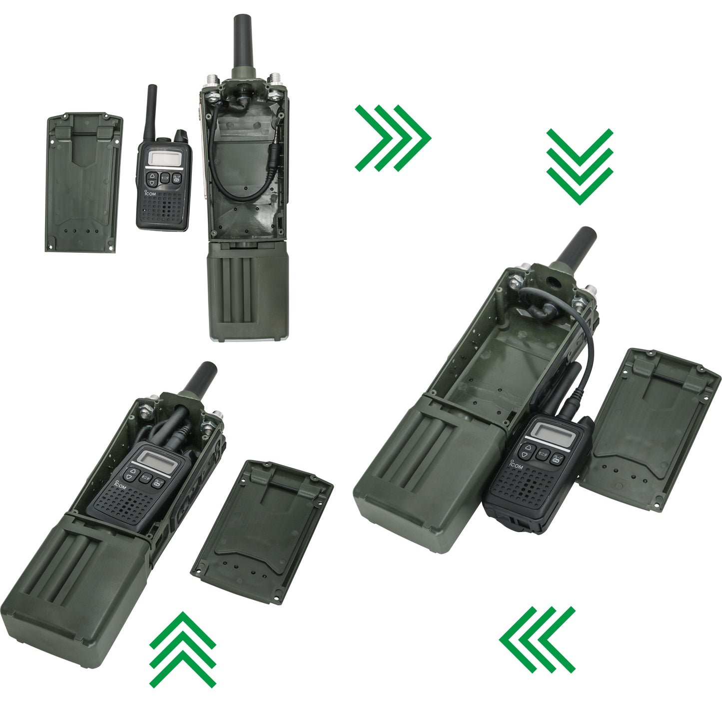 TAC-SKY Dummy Radio Case PRC-163 Military walkie-talkie dummy case for walkie-talkies 1:1Model Airsoft Hunting