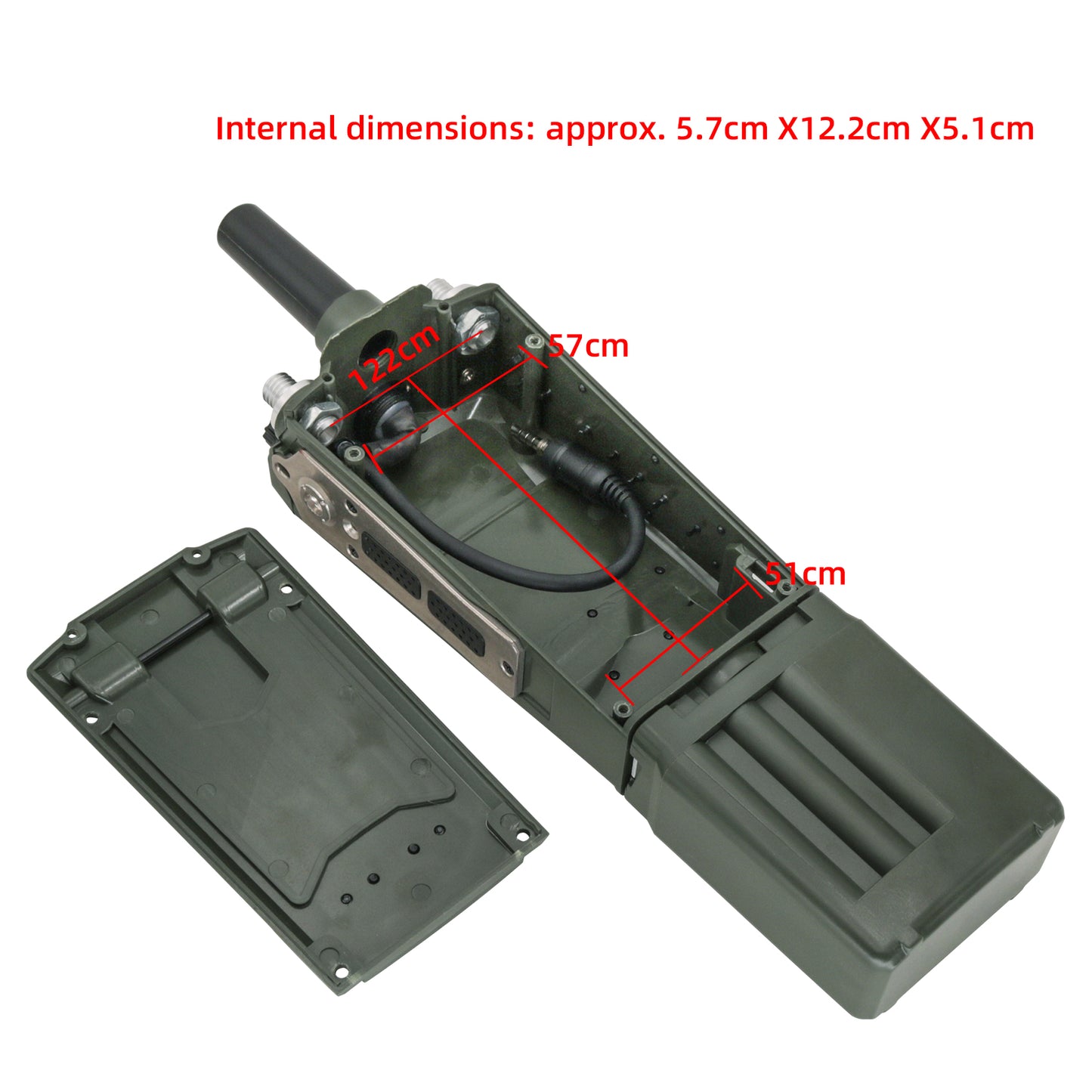 TAC-SKY Dummy Radio Case PRC-163 Military walkie-talkie dummy case for walkie-talkies 1:1Model Airsoft Hunting