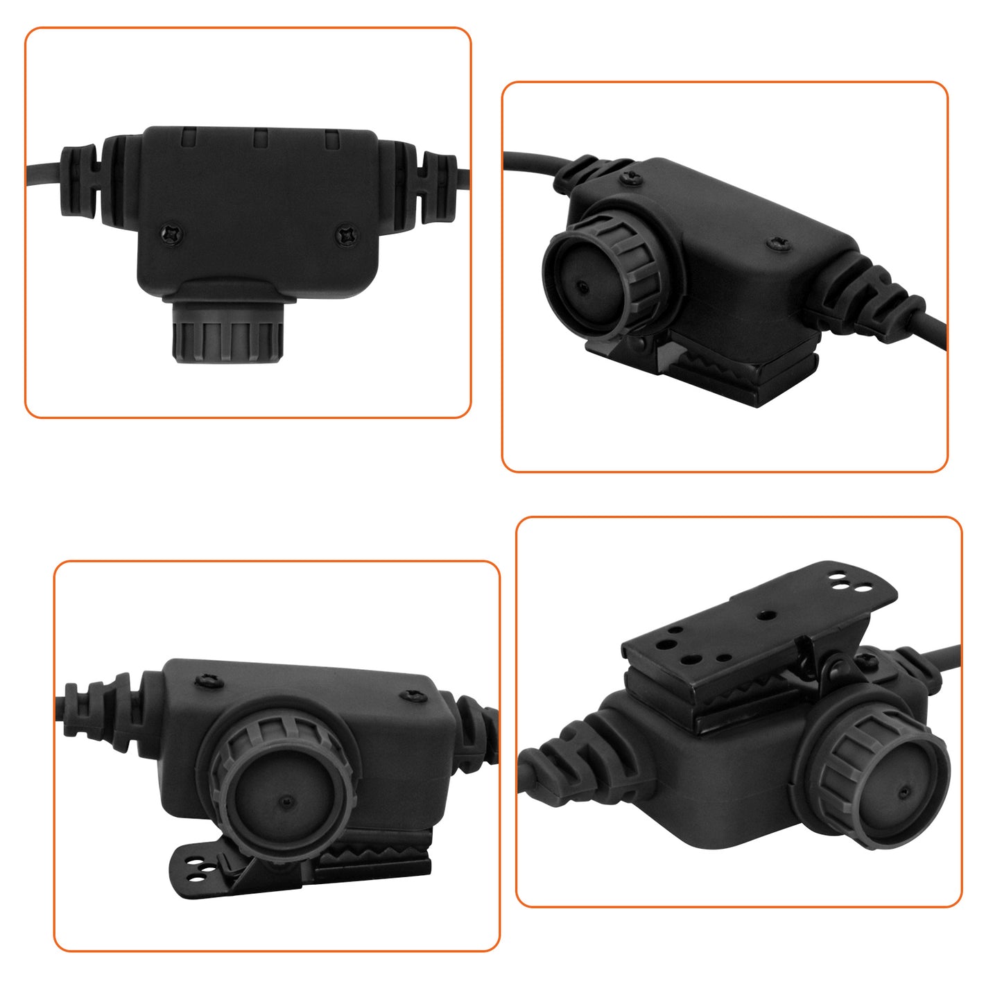 TS TAC-SKY PTT botton Compatible with COMTA Tactical Headset Compatible with ICOM/2pin