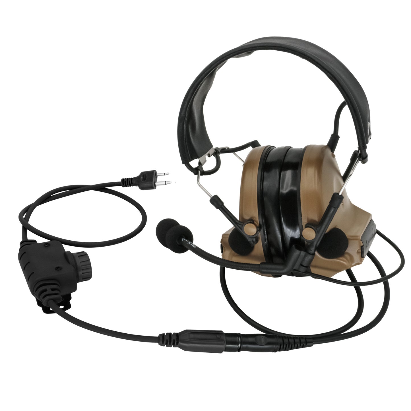 TS TAC-SKY PTT botton Compatible with COMTA Tactical Headset Compatible with ICOM/2pin