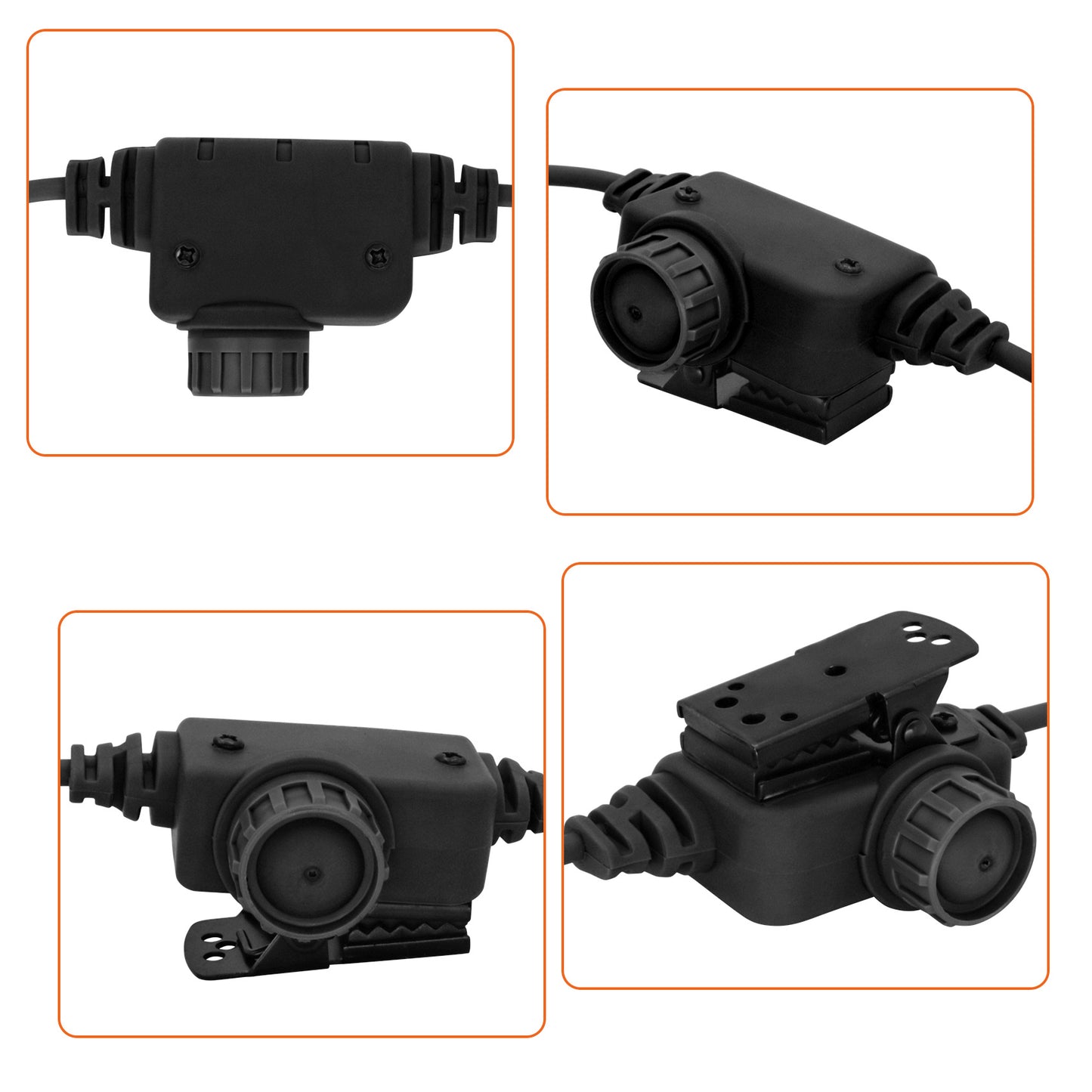 TAC-SKY PTT Compatible with COMTA Tactical Headset Compatible with VERTEX/YAESU/1pin