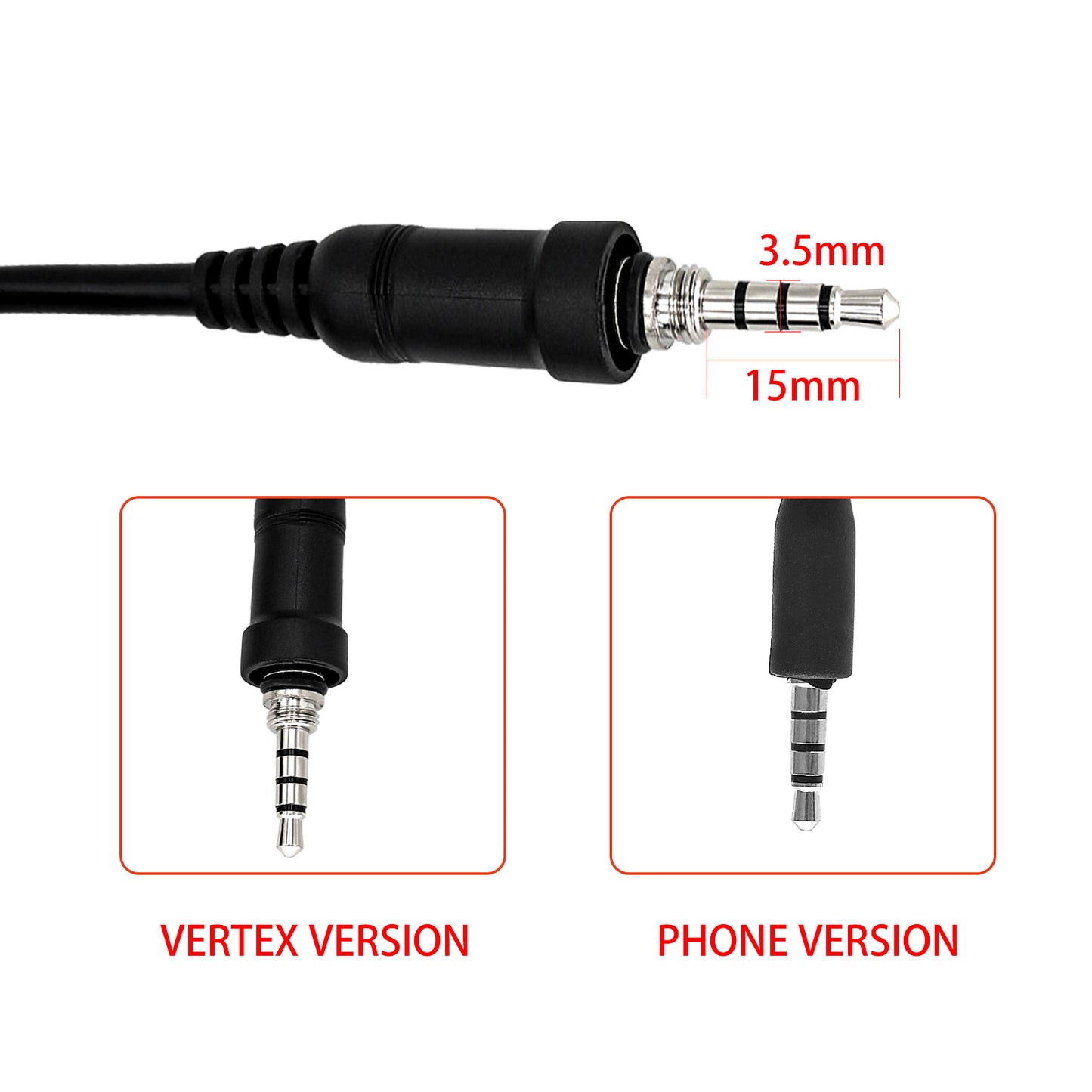 TAC-SKY PTT Compatible with COMTA Tactical Headset Compatible with VERTEX/YAESU/1pin