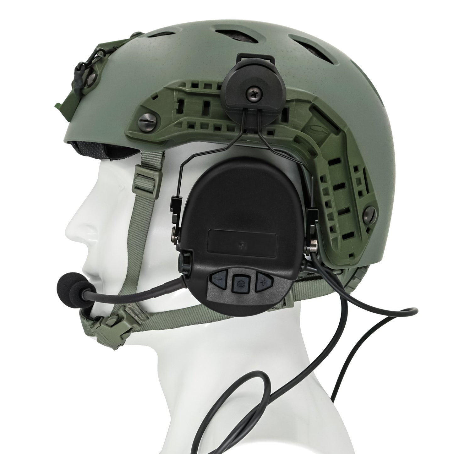 TAC-SKY Tactical Headset ARC rail track adapter version Noise Canceling Headphones for airsoft shooting