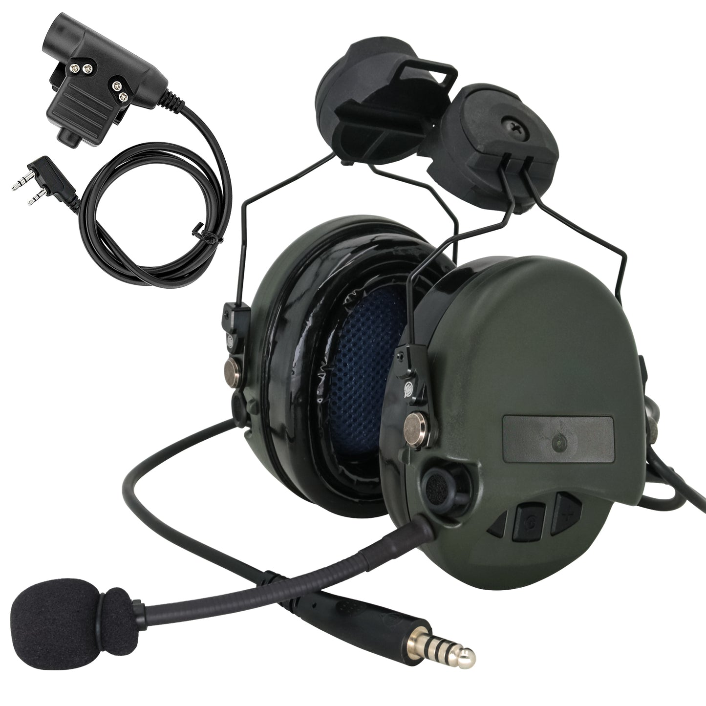TAC-SKY Tactical Headset ARC rail track adapter version Noise Canceling Headphones for airsoft shooting