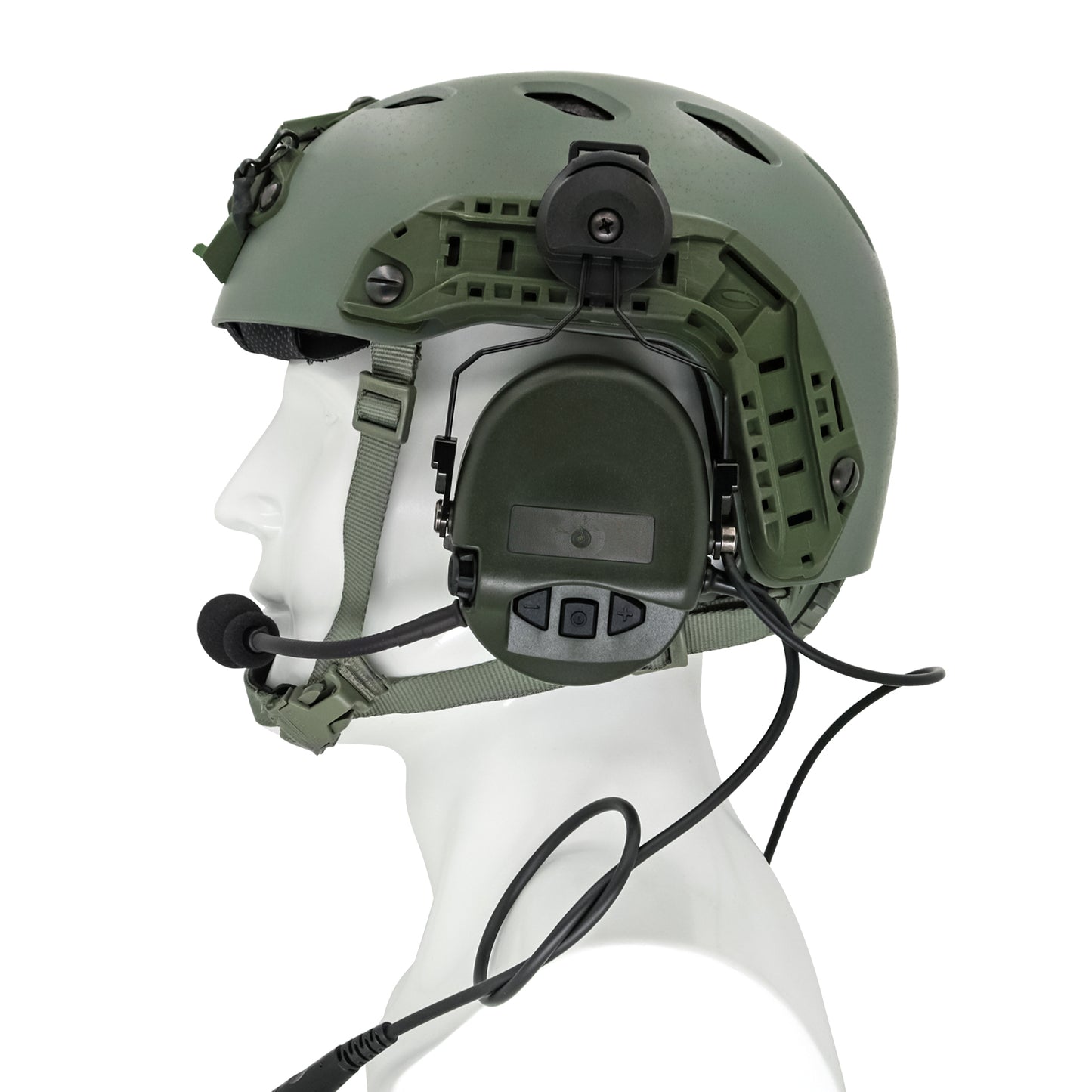 TAC-SKY Tactical Headset ARC rail track adapter version Noise Canceling Headphones for airsoft shooting