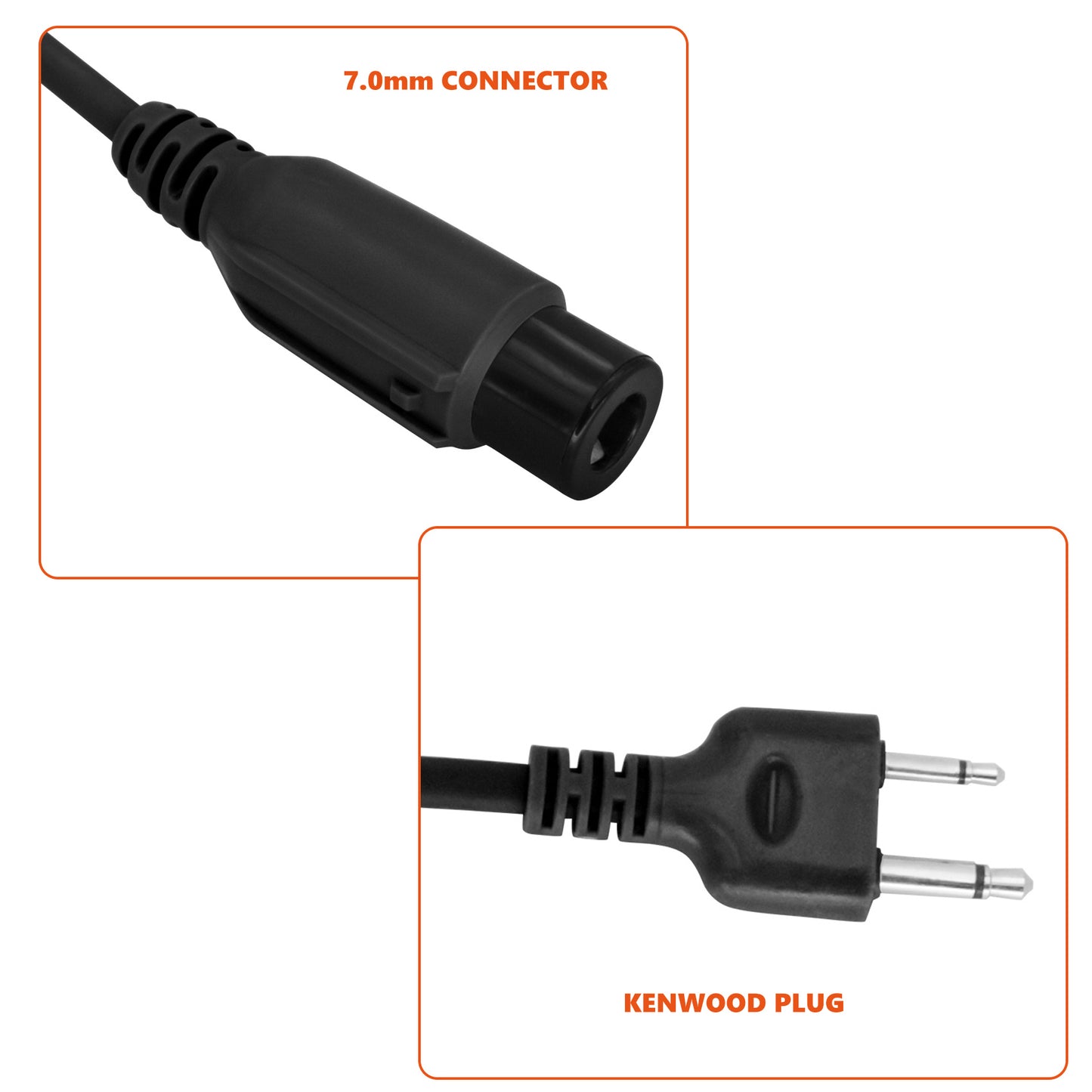 TS TAC-SKY PTT botton Compatible with COMTA Tactical Headset Compatible with ICOM/2pin