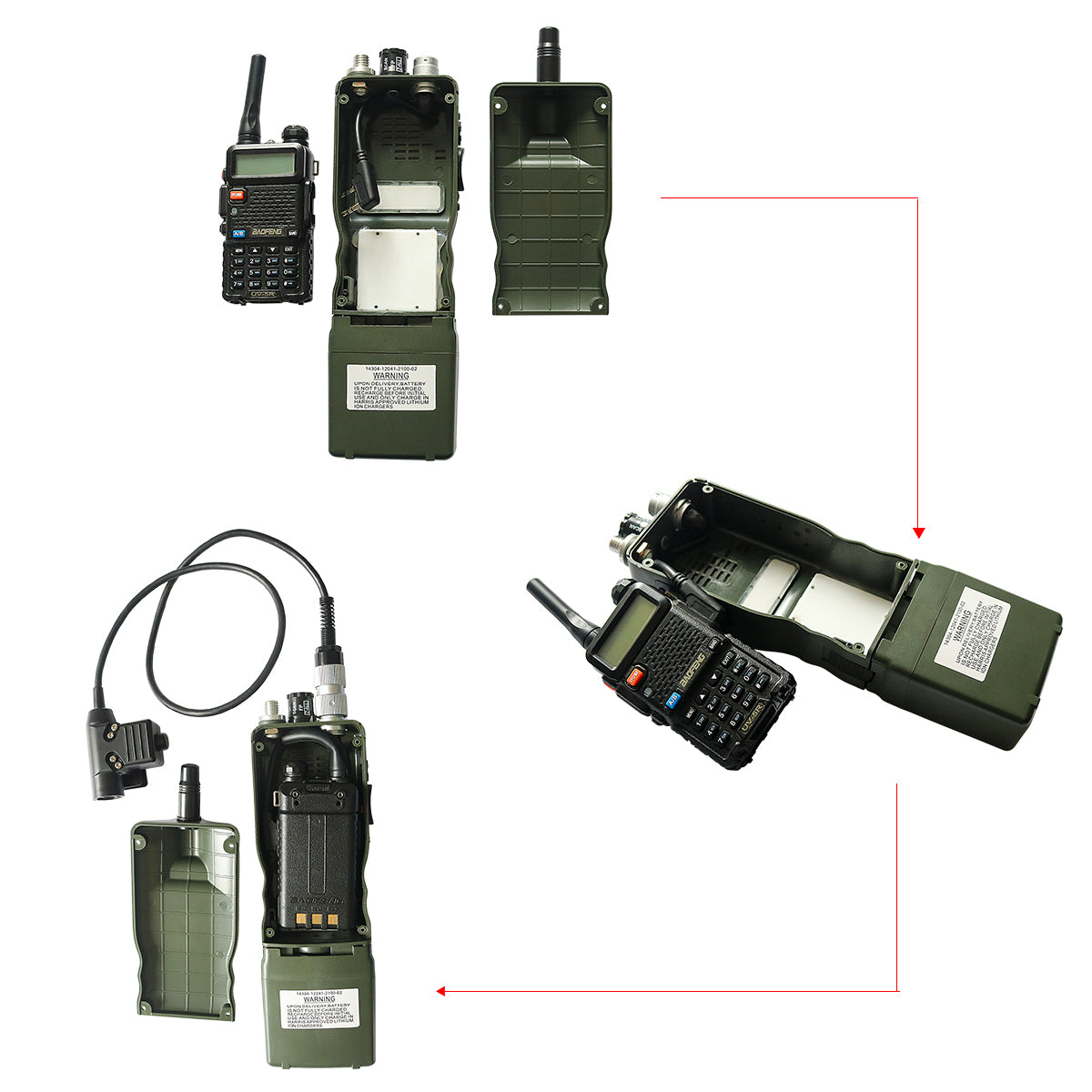 TAC-SKY Military Dummy Radio Case PRC-152 for Airsoft No Function Model 1:1 Green