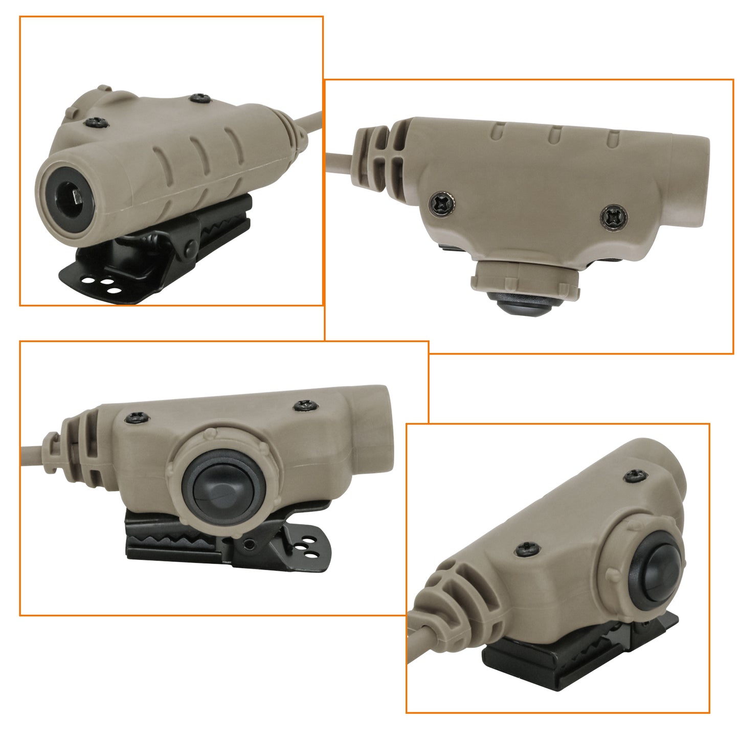 TAC-SKY U94 V2 PTT ICOM 2pin for Tactical Headset