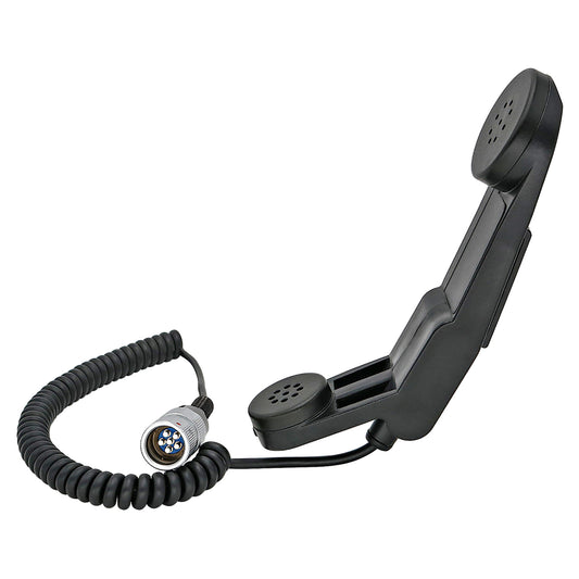 TS TAC-SKY H-250 Adapter Handheld Microphone Spring Coil Design PTT Compatible with PRC 153/163 Radio