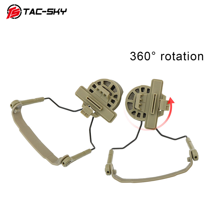 TAC-SKY Tactical Helmet Headset Mount for AMP Communication Headsets Fits Wendy 3.0 Helmet Rail