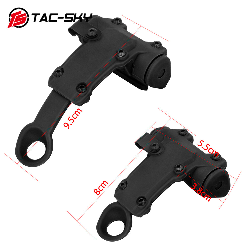 TAC-SKY Tactical M-LOK Rail Adapter, Compatible with RAC Headset for MTEK-FLUX Helmets (M-LOK rails) Designed for Airsoft.