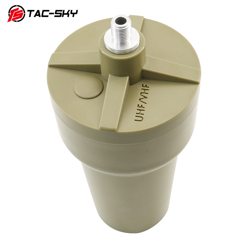 TAC-SKY Tactical Outdoor Antenna Cylinder Protective Housing Assembly with BNC Cable Set