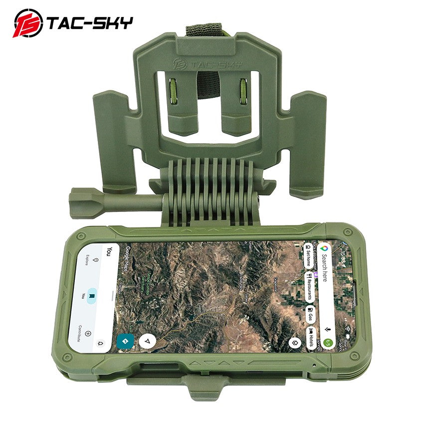 TAC-SKY Tactical MOLLE Phone Mount for iPhone 17 Air—Foldable, Ideal for Hunting and Shooting