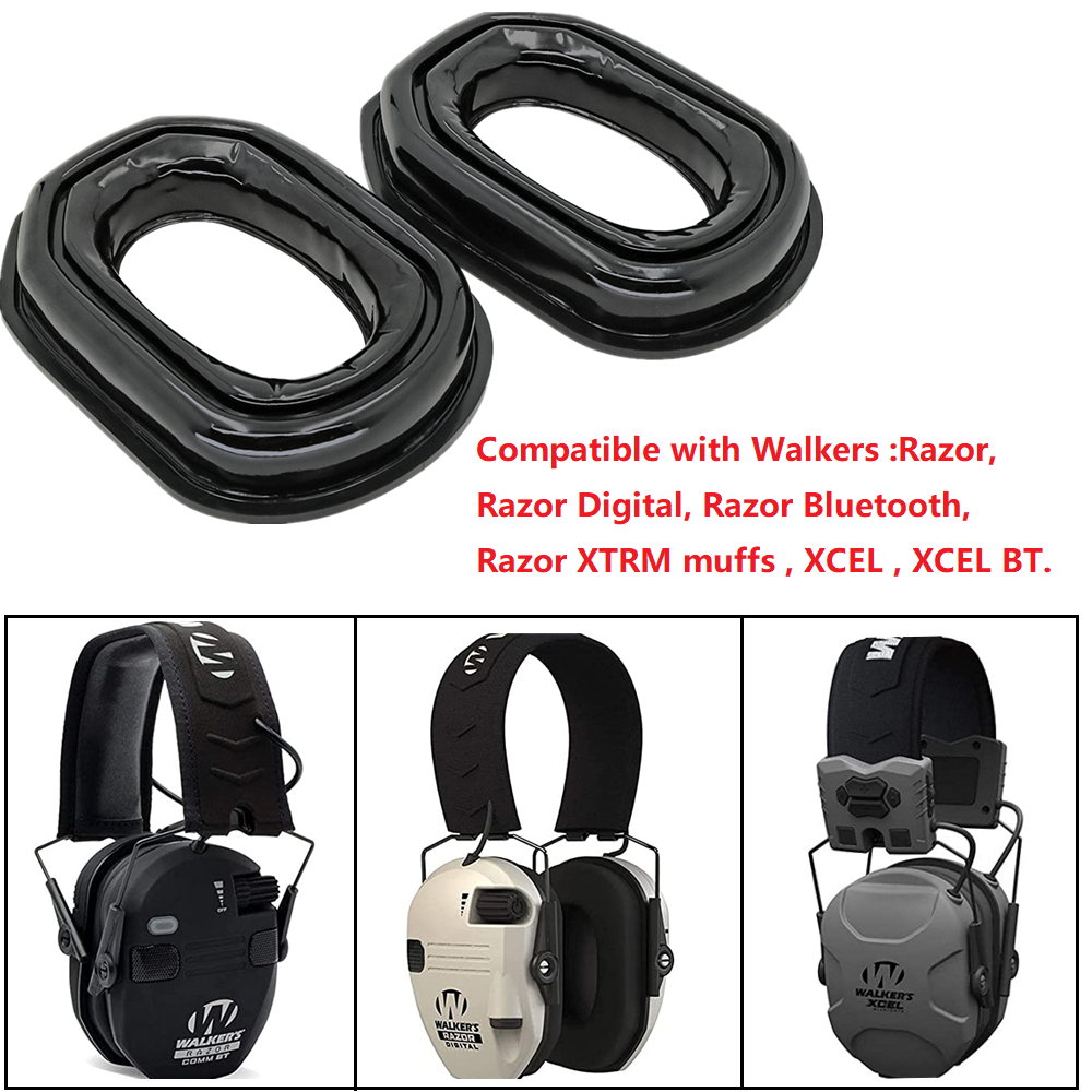 TS TAC-SKY Tactical Headset Accessory Silicone Earmuffs Compatible with Walker's Razor Headset
