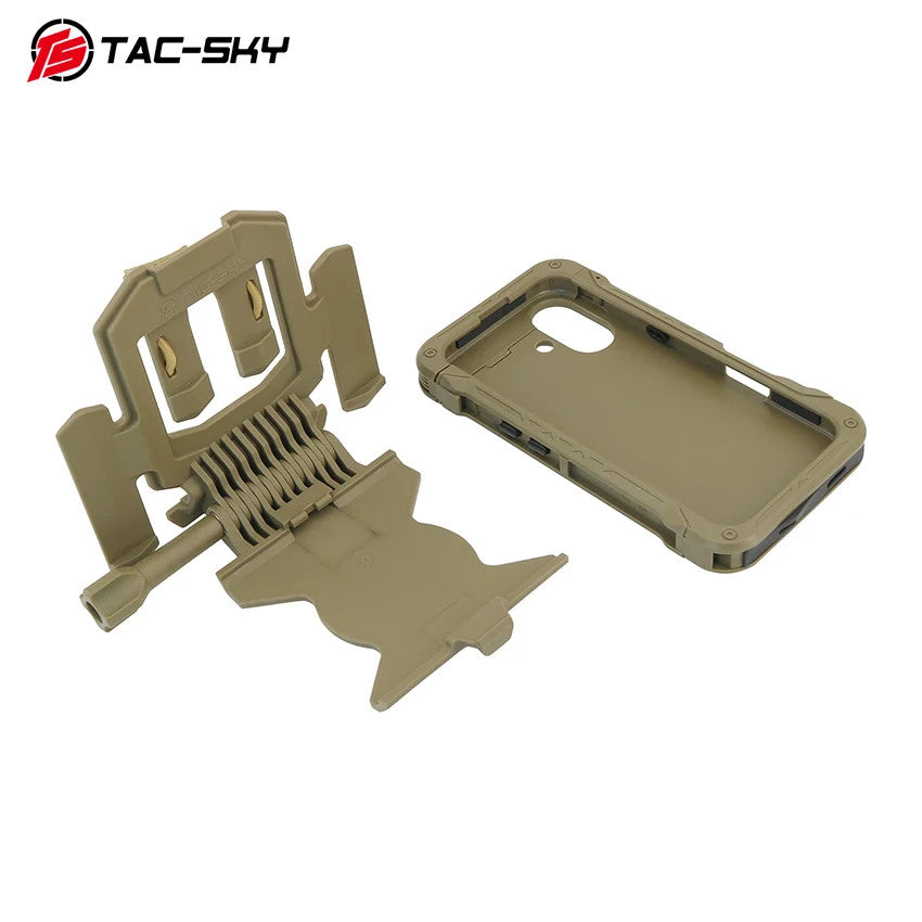 TAC-SKY Tactical MOLLE Vest Phone Mount (for iPhone 16), Ideal for Tactical Navigation